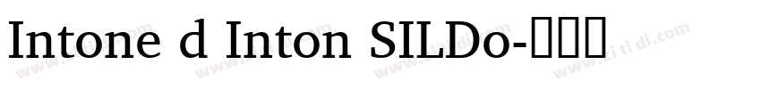 Intone d Inton SILDo字体转换